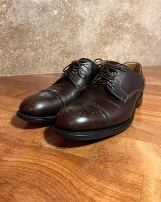 Ferragamo scarpa uomo stringata Derby con toe cap