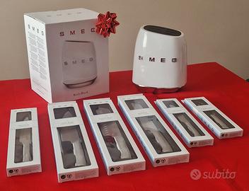 SMEG CEPPO + 6 COLTELLI  SET COMPLETO (NUOVO)