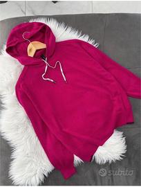 Felpa Hoodie Marc Cain in Lana Vergine e Cashmere