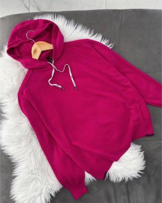 Felpa Hoodie Marc Cain in Lana Vergine e Cashmere