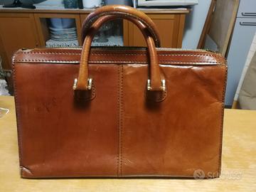 borsa di puro cuoio naturale 