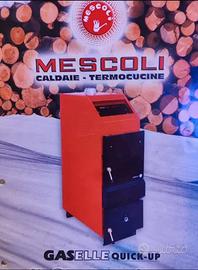 Caldaia a legna mescoli