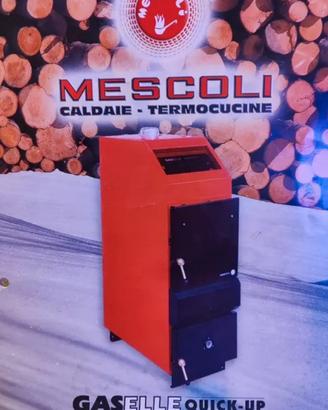 Caldaia a legna mescoli