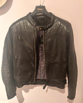 Giacca moto pelle Hevik Garage L