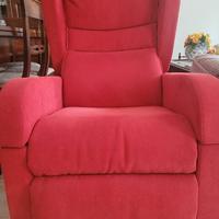 poltrona relax rossa 
