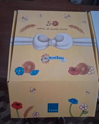 set thun mulino bianco 6 piattini e 6 cucchiaini 