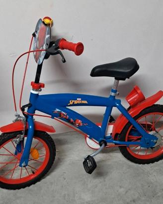 bici spiderman con rotelle