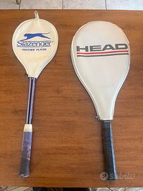 Due racchette, uno da tennis e uno da squash