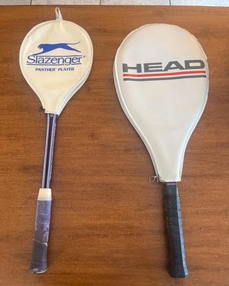 Due racchette, uno da tennis e uno da squash