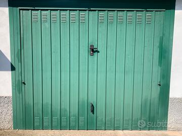 Porta basculante verde