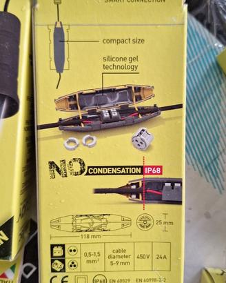 Muffole in resina gel per cavi elettrici elettrico