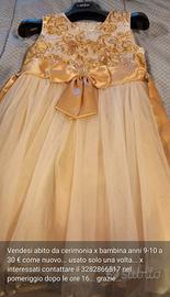 Abito elegante x cerimonia bambina 9-10anni 