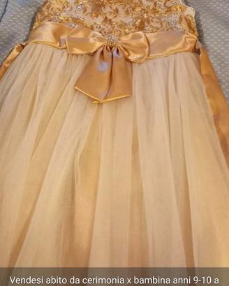 Abito elegante x cerimonia bambina 9-10anni 