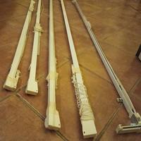 5 binario bastone tenda in alluminio con corde