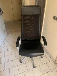 Sedia scrivania nera