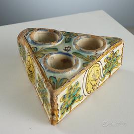 Portaspezie in Maiolica Policroma - Fine '700