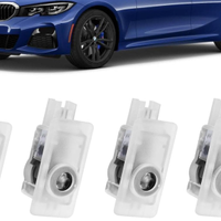 4 pezzi luci proiettore porta con logo per Bmw a l