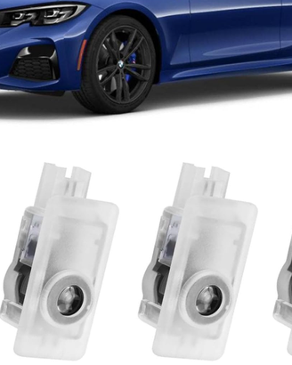 4 pezzi luci proiettore porta con logo per Bmw a l