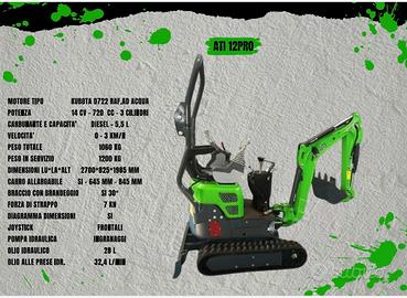 Mini escavatori Avant da 10 a 40 quintali