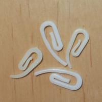 17 gancetti per tenda in plastica