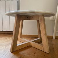 tavolino rotondo in marmo