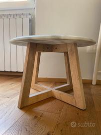 tavolino rotondo in marmo