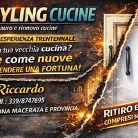 Restyling e riverniciatura ante cucina