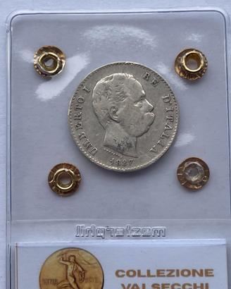 Lira 1 1887 Umberto I - Sigillata MB/BB Valsecchi