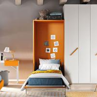 Letto a scomparsa singolo  a roma  verticale