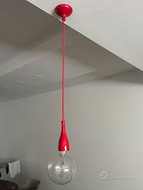 Lampada a sospensione (lampadario) rosso 3 pezzi