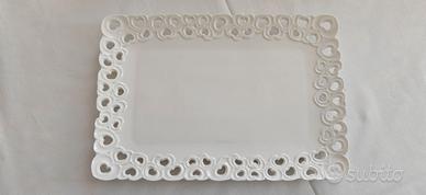 Vassoio linea Valentino Porcellana Bianca