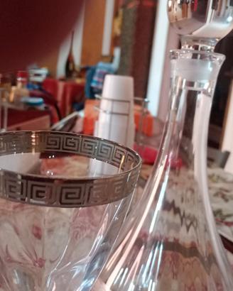 servizio cristallo Versace platino 