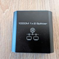 Switch Ethernet 2 Porte Sdoppiatore Splitter RJ45