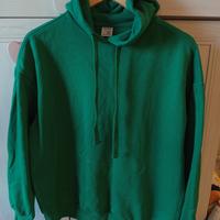 felpa unisex verde nuova