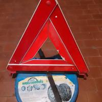 catene da neve con triangolo emergenza 