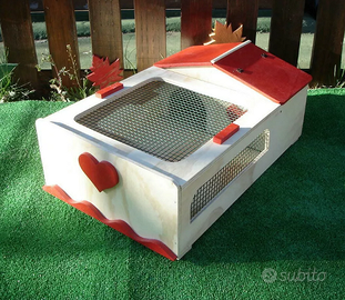 Terrario per tartarughe cm 62x40x20 decorato