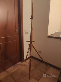 Cavalletto da pittura vintage in legno