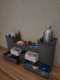 Organizer Scrivania Castello 3D Modulare Lego