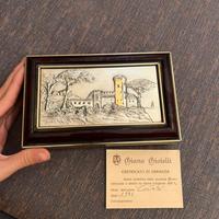 Scatola biano Gioielli legno ed argento