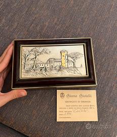 Scatola biano Gioielli legno ed argento