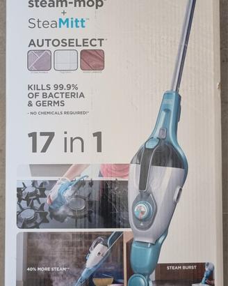 BLACK + DECKER Scopa a vapore17 accessori