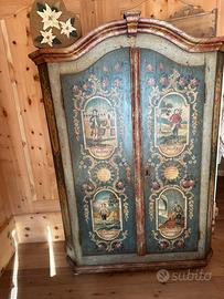 Armadio tirolese antico anno 1837