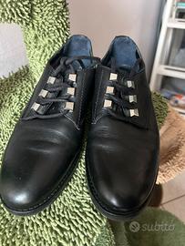 Scarpe stringate tommy jeans nere con borchie