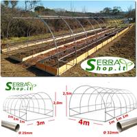 Struttura serra tunnel acciaio giardino orto box