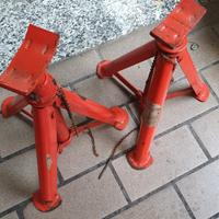 Set 2 cavalletti richiudibile sollevamento auto