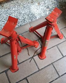 Set 2 cavalletti richiudibile sollevamento auto