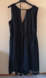 elegante vestito nero H&M con catena