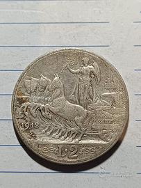 2 lire argento quadriga 1912