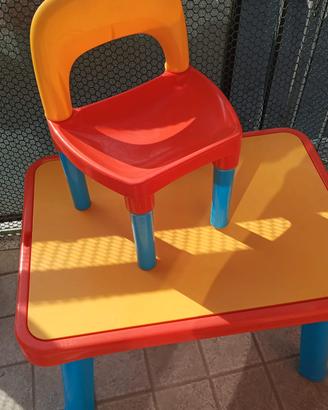Tavolo bimbi con seggiolina