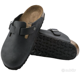 Ciabatte Birkenstock Boston nere per donna TG 40